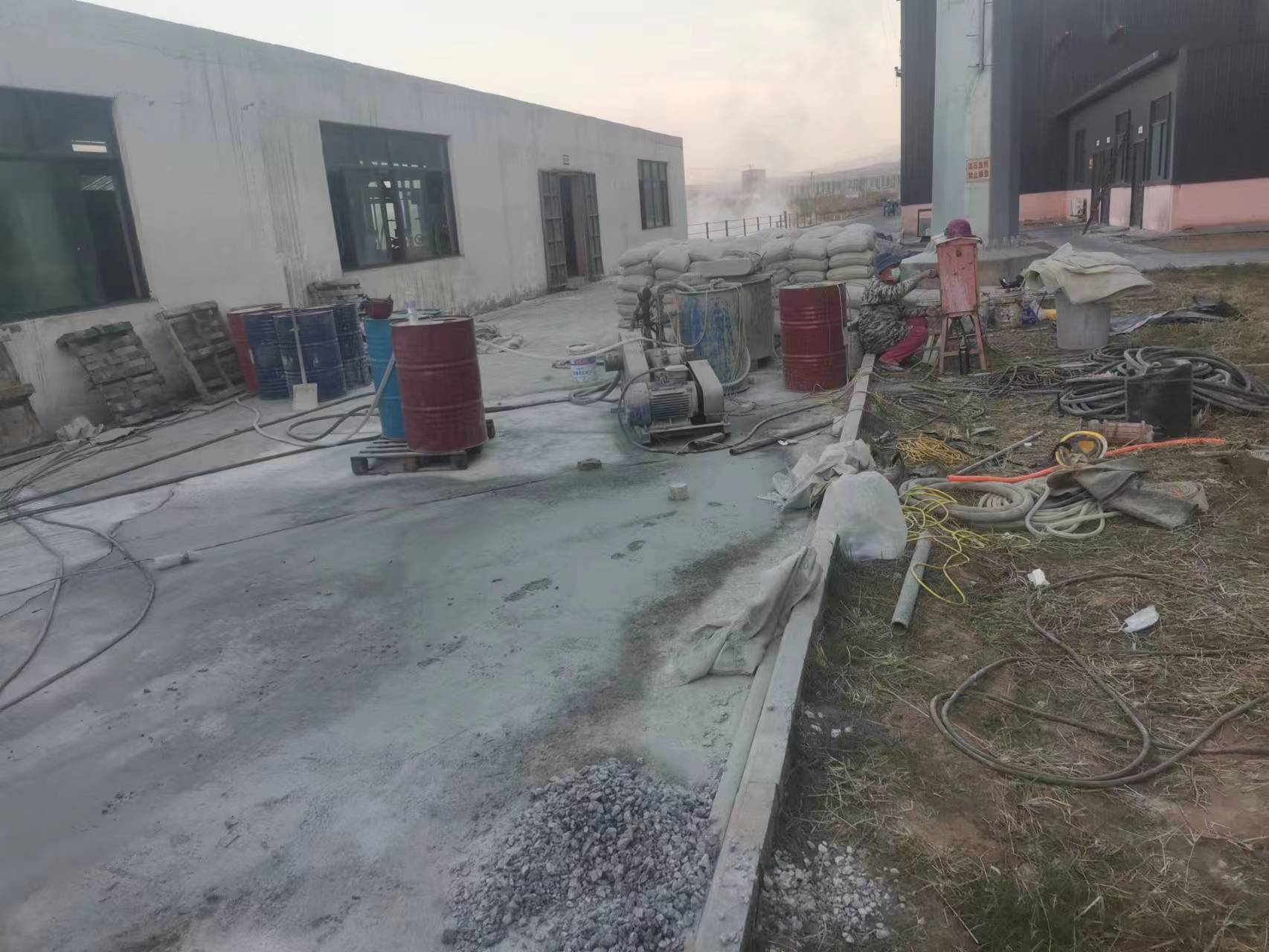 巴林左厂房地基沉降注浆
